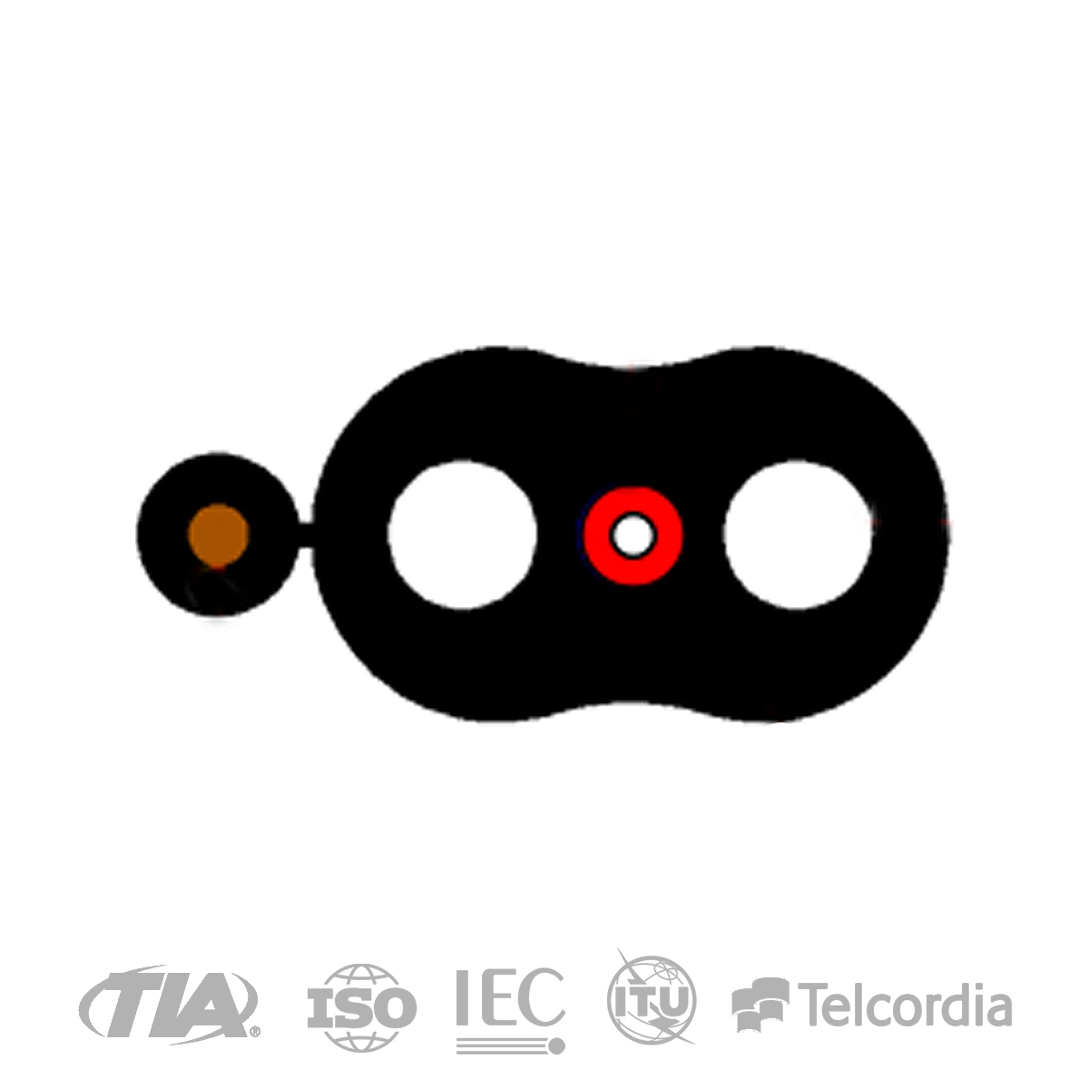 Hybrid Cable Fiber and Power 3.0x6.6mm